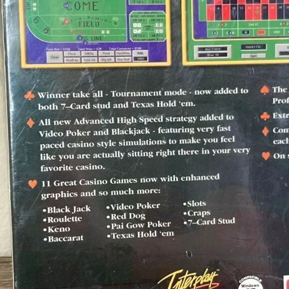 Casino Master 4.0 PC Game Edition Shuffle Deal CD-Rom Centron‎ Software New NIB